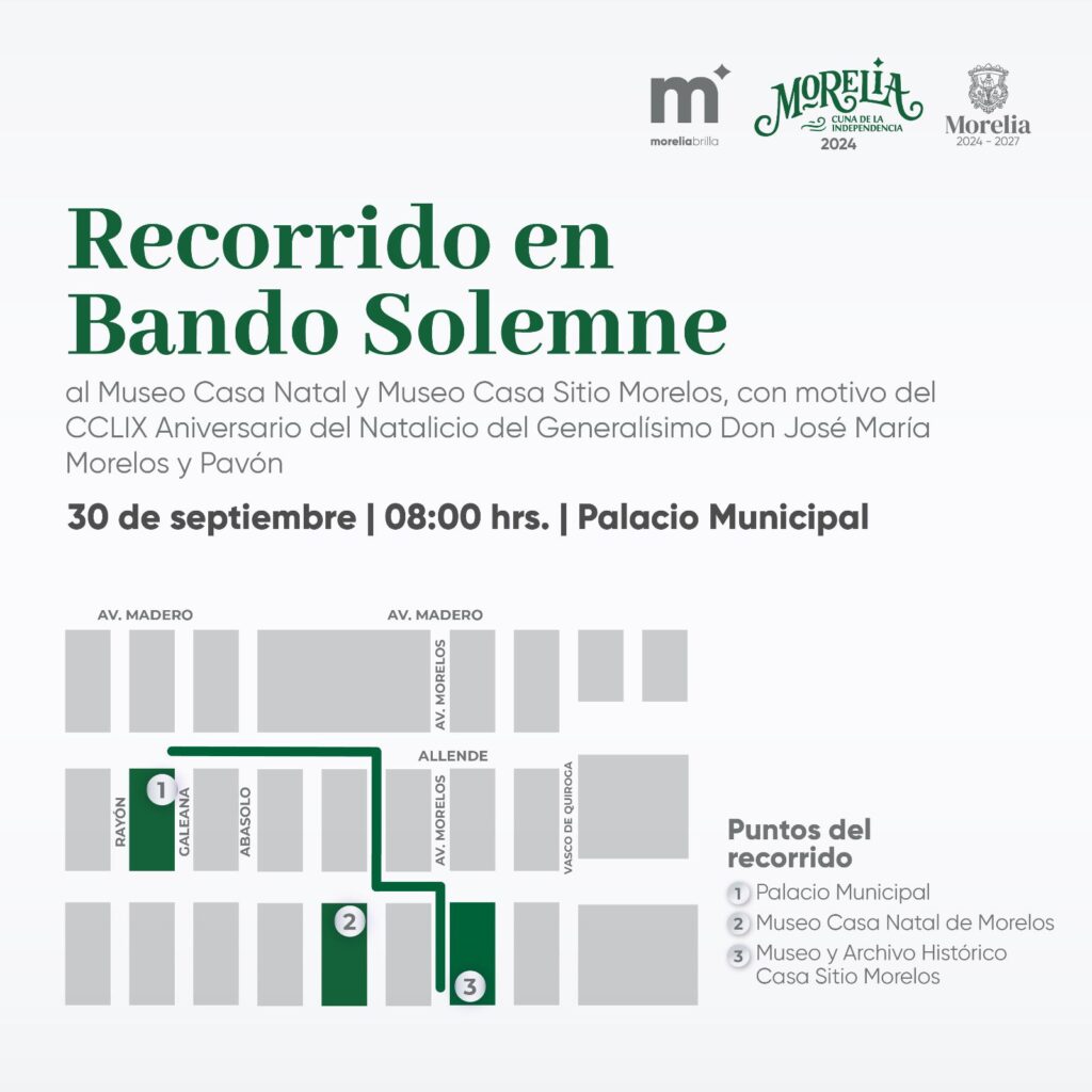 Gobernador, Alfredo Ramírez Bedolla, orador oficial en ceremonia por natalicio del Generalísimo don José María Morelos y Pavón 2 Morelos1
