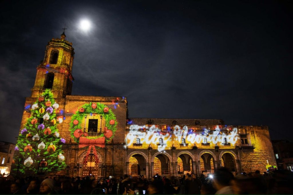Luces de Catedral y Videomapping de Morelia tendrán temática navideña 1 GobMorMappingNav2