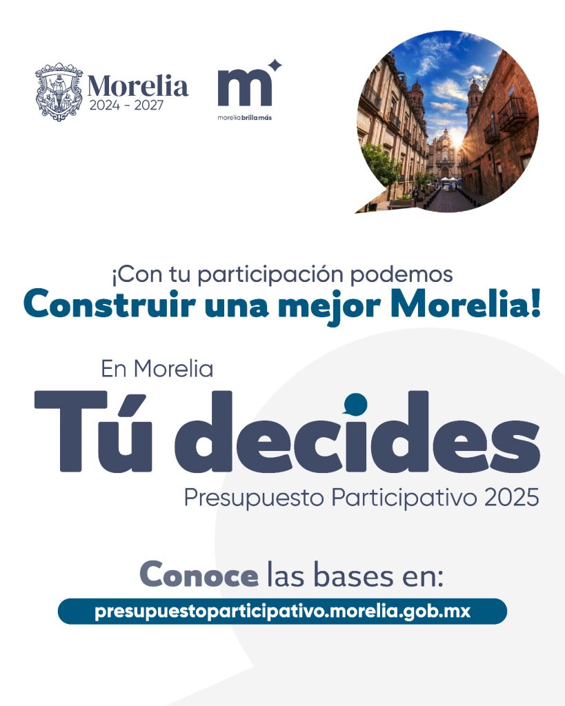 Último día para registro de propuestas del Presupuesto Participativo 1 GobMorPresuPart1 1