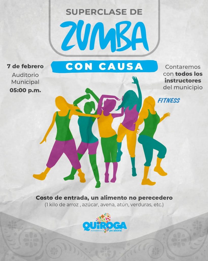 Quiroga invita a la Clase de Zumba con Causa: Actívate y Ayuda 1 QuirZumba2