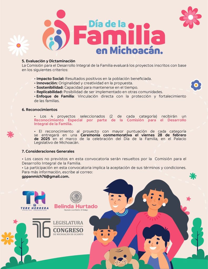 Invitan diputadas Tere Herrera y Belinda Hurtado a participar en convocatoria por la familia 3 76ConvDiaFam4