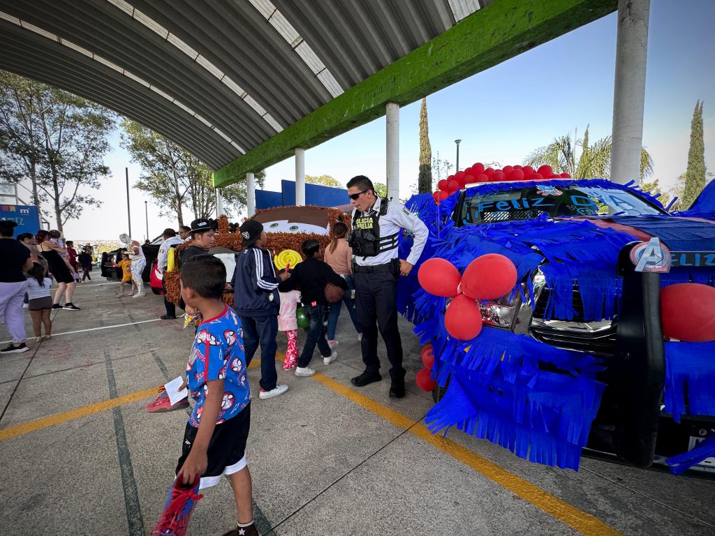 Policía Morelia celebra en grande con niñas y niños, en la Feria de la Niñez "Juguemos por la paz" 2 GobMorPolNin3