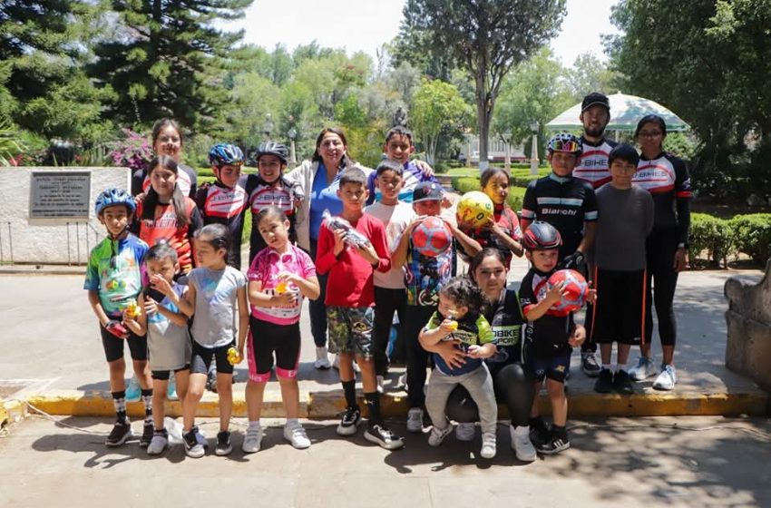 Impulsa Quiroga el deporte desde la infancia con exitosa Primera Carrera Ciclista Infantil