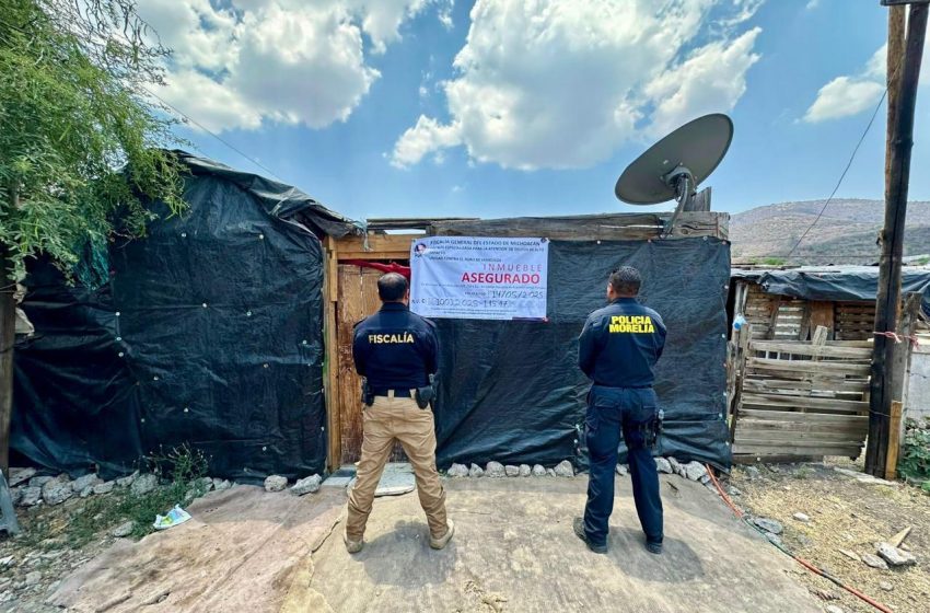 En Morelia, asegura Fiscalía General inmueble relacionado en conductas ilícitas y un vehículo con reporte de robo