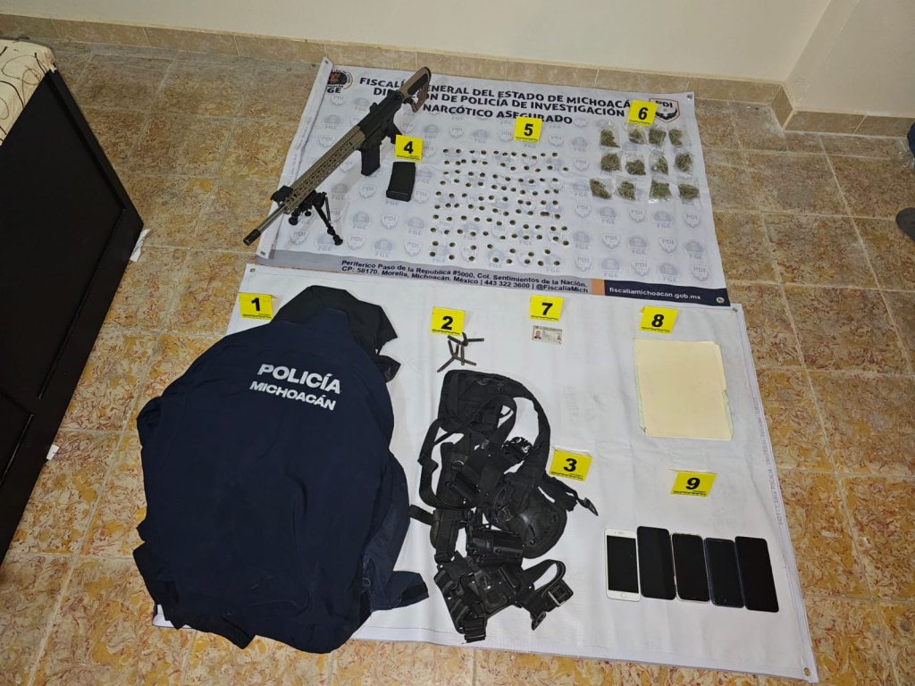 En cateo realizado en Puruándiro, asegura FGE inmueble y sustancia con apariencia de narcótico 1 FGECatPuru2