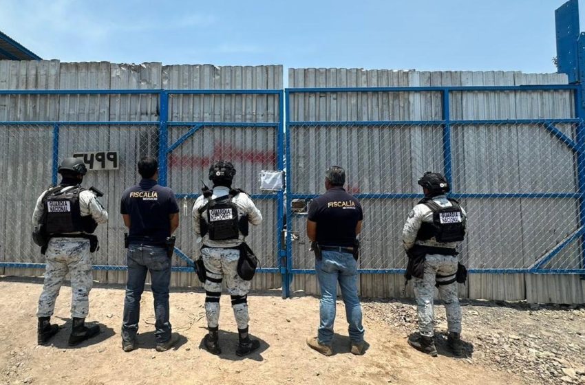 En cateo realizado en Uruapan, asegura FGE cinco chasis con alteraciones en sus medios de identificación