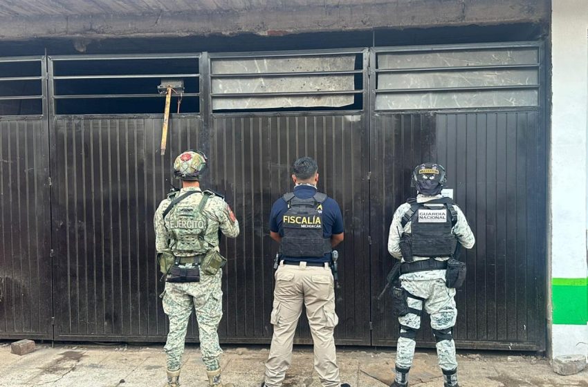 FGE realiza cateos en Morelia y Salvador Escalante; aseguran metanfetamina y detienen a seis personas