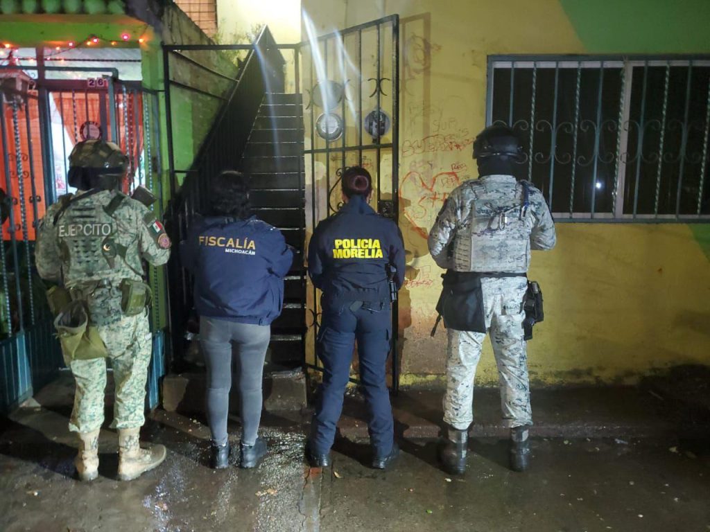FGE realiza cateos en Morelia y Salvador Escalante; aseguran metanfetamina y detienen a seis personas 1 FGECats2