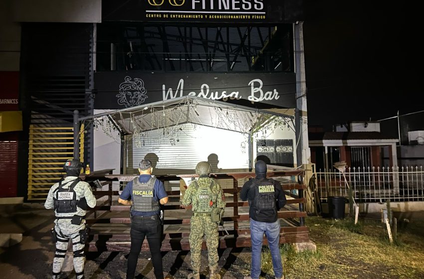 Cumplimenta FGE orden de cateo en bar de Morelia, y decomisa narcótico