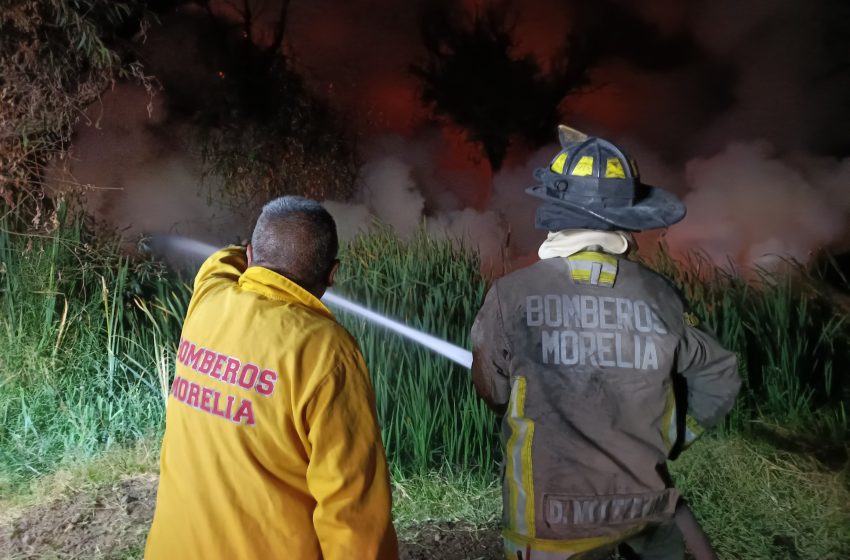 Atiende Bomberos Municipales incendio de pastizal