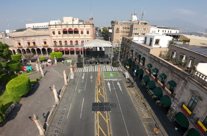 Listo, escenario para gran concierto gratuito por 484 Aniversario de Morelia