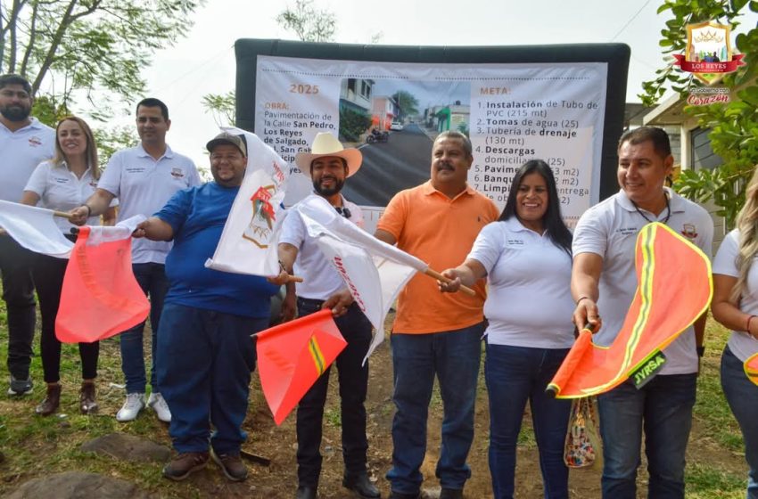 El desarrollo llega a la Colonia San Gabriel 1, Humberto Jiménez arranca más obras en Los Reyes