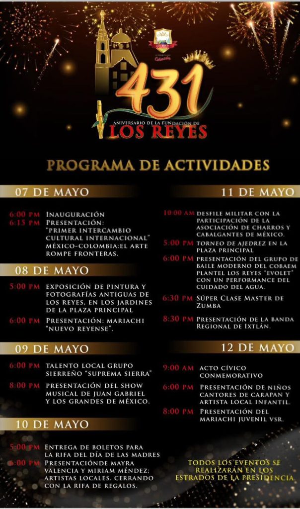 Los Reyes conmemora 431 años de historia y tradición, alcalde invita a ser parte de las actividades 1 LRAniv