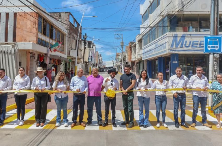  Humberto Jiménez inaugura rehabilitación de calle Galeana, una obra de gran impacto