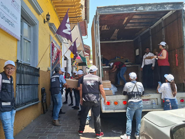 Uruapan, de los primeros distritos de Michoacán en recibir las boletas para la Elección Judicial