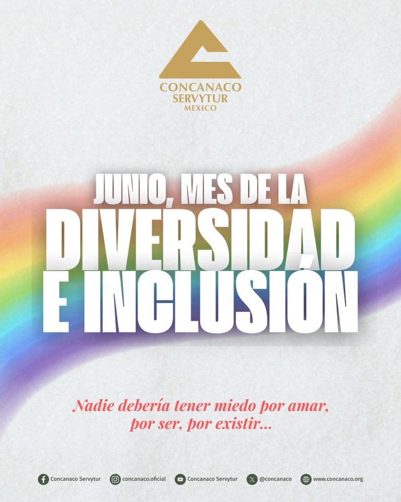 Mes del orgullo LGBTTTIQ+ 2025 generará impulso económico estimado de 3 mil millones de pesos para el sector terciario: CONCANACO 1 CONCA LGBT