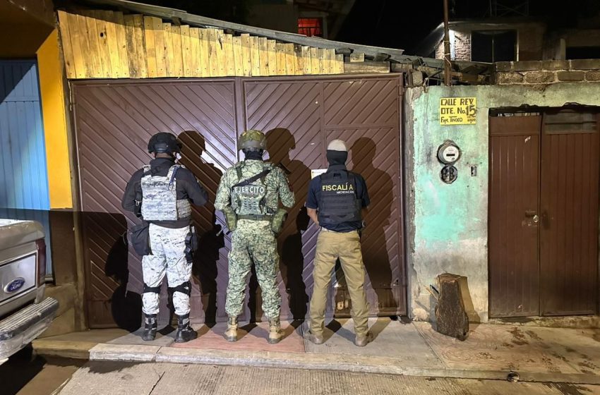 FGE asegura narcóticos durante cateos realizados en Morelia y Salvador Escalante
