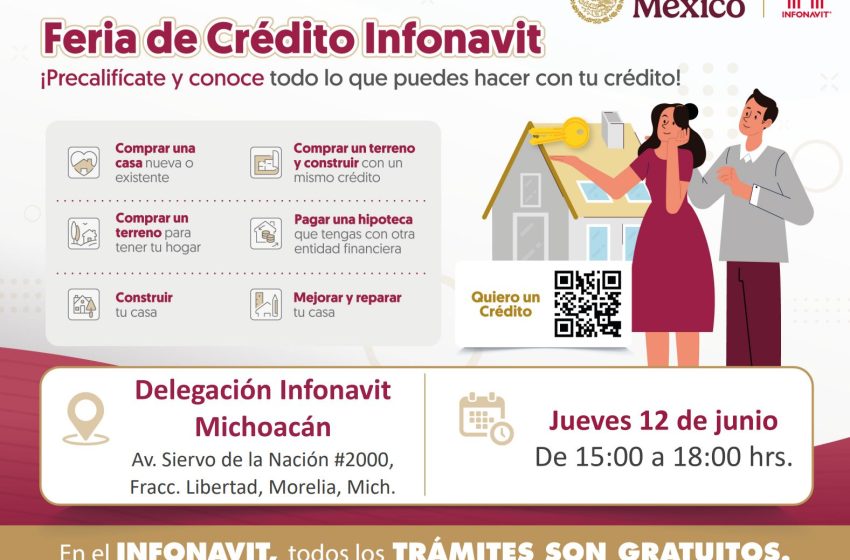 INFONAVIT realizará Feria de Atención en Morelia