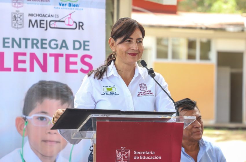 Con nuevos lentes, 12 mil 500 estudiantes aprenderán mejor: Gaby Molina