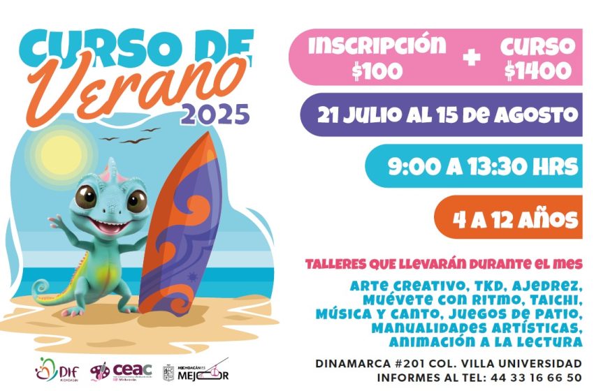 Vive un verano increíble con DIF Michoacán: arte, deporte y diversión