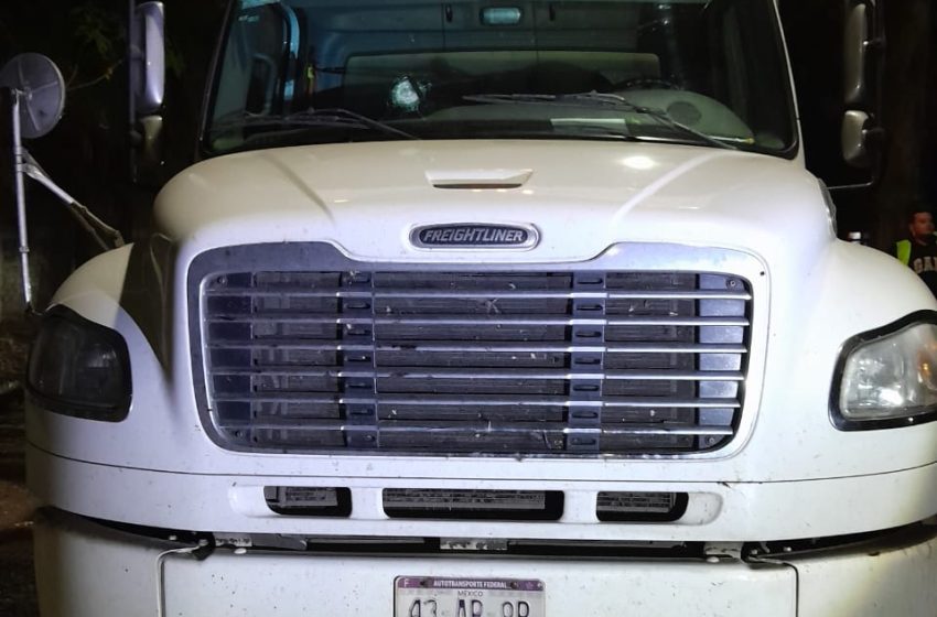  En acción operativa, FGE frustra robo de camión y rescata al conductor; hay tres detenidos