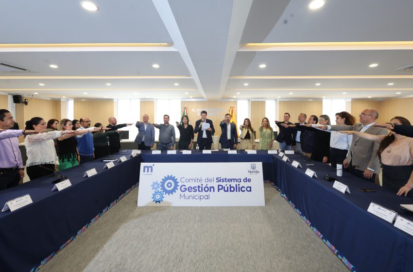  Instala Alfonso Martínez el Comité del Sistema de Gestión Pública