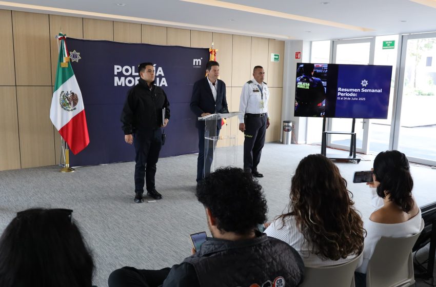  Presenta Alfonso Martínez resultados de la Policía Morelia en construcción de la paz