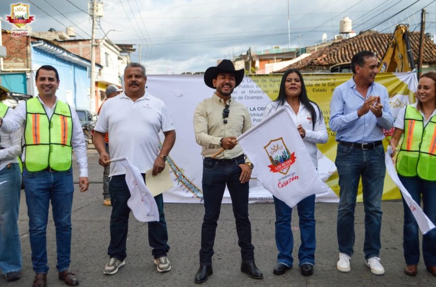 Humberto Jiménez da arranque a obra