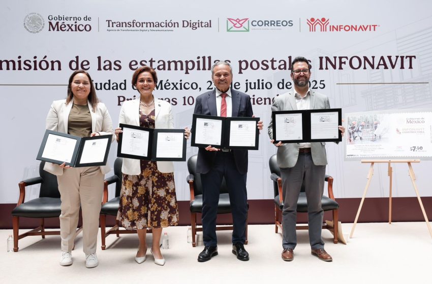  INFONAVIT y Correos de México celebran el derecho a la vivienda adecuada con estampillas