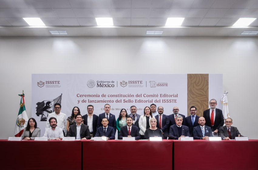  Encabeza Martí Batres constitución de comité y sello editorial del ISSSTE