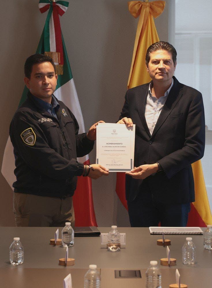 Alfonso Martínez toma protesta a Pablo Alarcón como comisario de la Policía de Morelia 1 img 20250709 wa0094612555067501137116