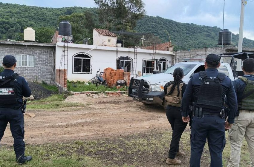  En operativo interinstitucional realizado en Huaniqueo, detienen a siete personas y aseguran armas de uso exclusivo
