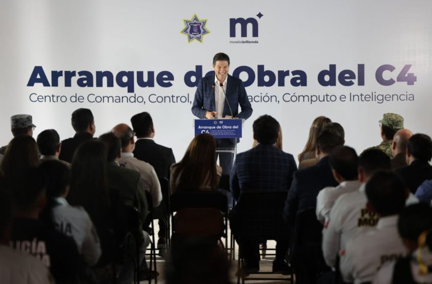  Alfonso Martínez arranca construcción del C4; Morelia, a la vanguardia en videovigilancia