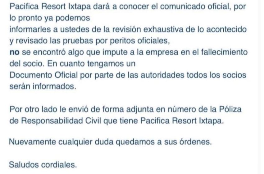  Pacífica se “lava las manos” con la muerte de Sagid