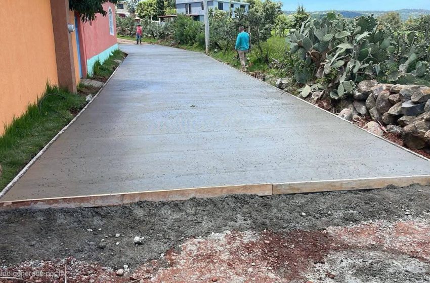  Avanzan obras en la comunidad de La Palma en Morelos