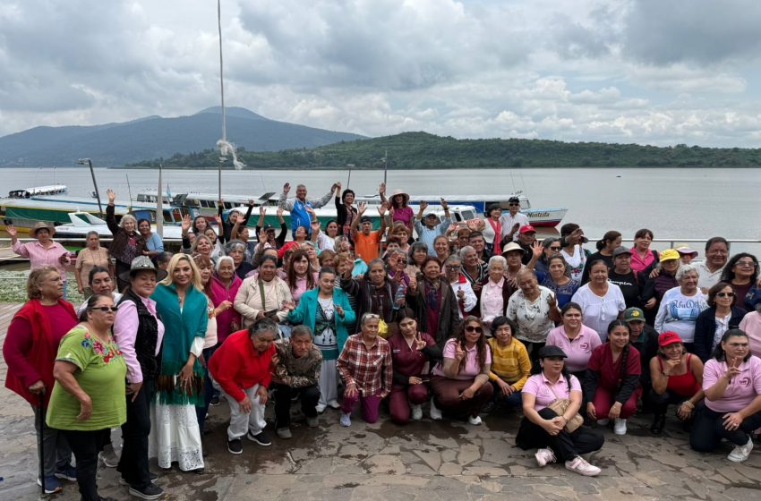  Omega Vázquez acuerda acciones con comunidades insulares del Lago de Pátzcuaro