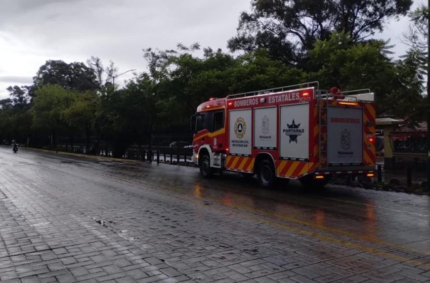  PC estatal refuerza operativo de prevención por desfogue de la presa de Cointzio