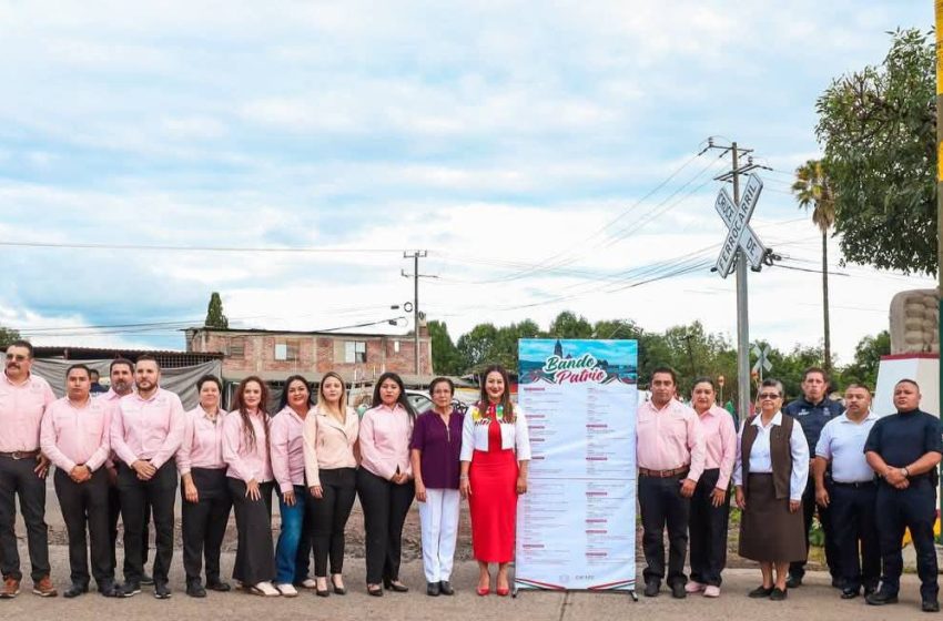  Zacapu inicia con orgullo las celebraciones del mes patrio; Mónica Valdez convoca a la población a participar