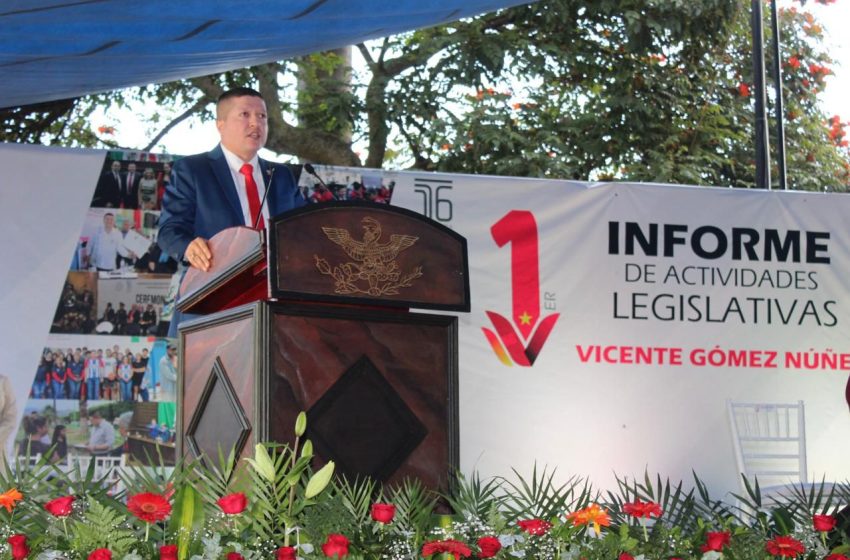  Vicente Gómez Núñez rinde su Primer Informe de labores legislativas
