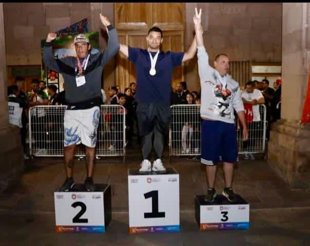  Celebra Alfonso Martínez medalla de oro de elemento de Policía Morelia, en Juegos Latinoamericanos de Policías y Bomberos