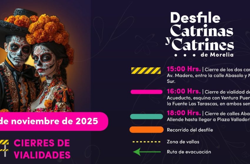  SeCultura Morelia invita a Desfile de Catrinas y Catrines
