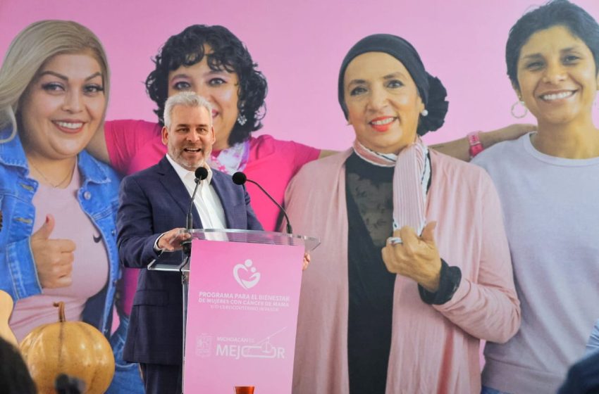  Garantizados tratamientos a mujeres con cáncer; Bedolla entrega mil 770 apoyos