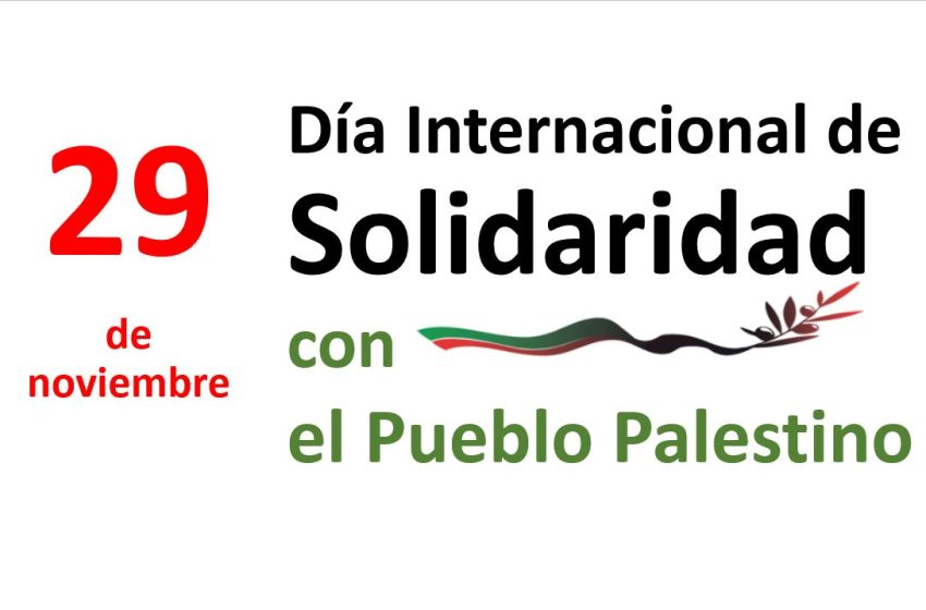  29 de noviembre: Día Internacional de la Solidaridad con el Pueblo Palestino