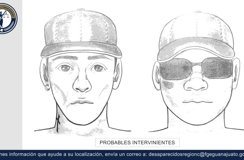  Solicita FGE apoyo ciudadano para identificar a dos hombres buscados por autoridades de Guanajuato