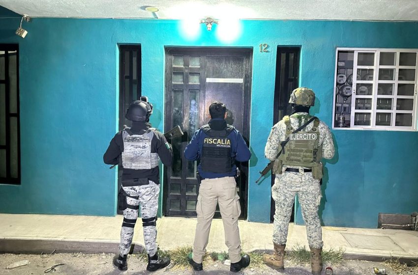  Ejecuta FGE dos cateos en Morelia; se asegura narcótico