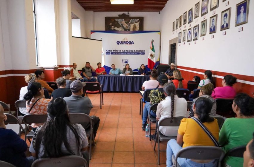  Gobierno de Quiroga logra coordinación con comerciantes para impulsar el crecimiento económico