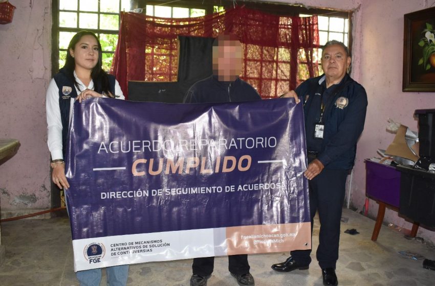  Logra FGE restitución de inmueble a su legítimo propietario mediante acuerdo reparatorio en Morelia
