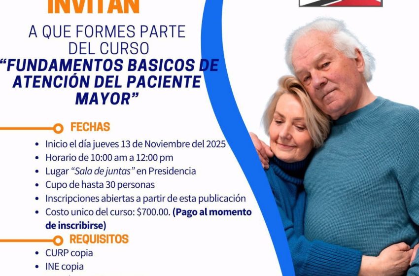  Capacitación en atención al adulto mayor fortalece la formación ciudadana en Villa Morelos: Julio César Conejo Alejos