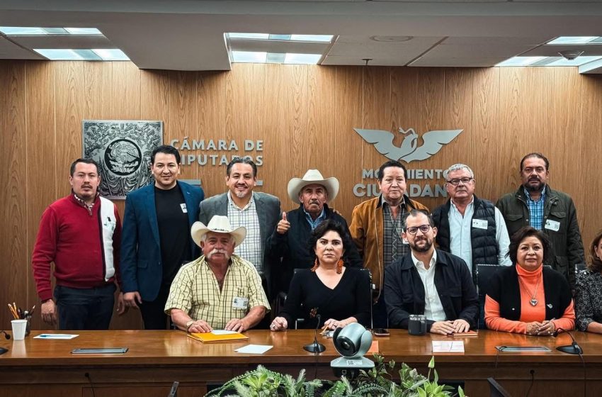  Víctor Manríquez acompaña a trabajadores del campo y se reúne con legisladores naranjas en el Congreso y el Senado