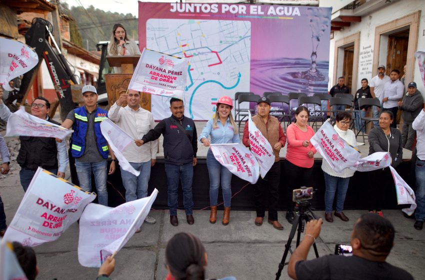  Inicia Dayana Pérez Mendoza la rehabilitación de la red de agua potable en Santa Clara del Cobre